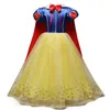 Vestidos de menina meninas princesa vestido para crianças halloween carnaval festa cosplay fantasia fancy up natal disfarce