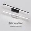 2022 style européen led miroir lumières appliques salle de bain étanche blanc noir plat moderne intérieur Lighting296b