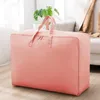 Storage Bags Large Size Clothing Bag Solid Color Bedding Cotton Cloth Clothes M-XXL Wardrobe