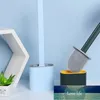 Silicone WC Flexível cerdas simples kit de limpeza com suporte de secagem rápida