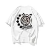 Graffiti Hip Hop Totoro Oversize pareja camiseta hombres Streetwear Harajuku camiseta manga corta algodón suelta HipHop camiseta básica 210603