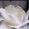 Özel Fotoğraf Kağıdı 3D Boyama El - Boyalı Beyaz Çiçekler TV Backdrop Dekorasyon Boyama Oturma Odası Duvar Kağıdı