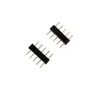 100 stks 4pin RGB-connector 4 PIN NAALD MANNELIJK NAAR FEMALE VERLICHTING ACCESSOIRES Type Double 4Pins DIY Connect voor 5050 RGB LED-strip