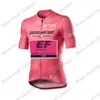 Racing Jackets EF Team 2021 Cycling Jersey Italy France Tour Clothing Pink Yellow Green Polka Dot Road Race Bike Shirts MTB Maillot