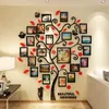 Cadres 3D pour photos autocollant mural cadre photo Art maison décorative sur le mur adhésif bricolage arbre motif résistant à l'usure 210929