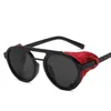 Klasyczne okrągłe okulary przeciwsłoneczne dla mężczyzn marki projektant 2021 Steampunk Sunglass Mężczyzna Retro Vintage Punk Sun Okulary dla mężczyzn Kobiety UV400