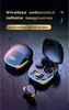 Mini Wireless Earphones Colorful Breathing Light Digital Display In-Ear Bluetooth Headphone Touch Control Lossless Noise Reduction Low Latency Game Headset