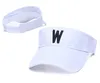 Men's Solid Color Letter W Custom Sport Sun Visor Hats Summer Fashion Out Door Men's Women's Adjustable Caps Hip Hop Fashion Summer Hat