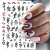 Confezione regalo Decalcomania polacca Decorazioni per tatuaggi temporanei Adesivi per unghie con design serpente drago 3D Donne Love Art Slider Gel