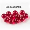 4mm 6mm 8mm 6 * 15mm Ruby Terp Pearl Ball Pillola da fumo Spinning Insert Dab Bead Capsula per quarzo Banger Nail Rigs Water Bong