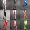 Kadın Tayt Seksi Kadınlar Zayıflama Naylon İnce Şeffaf Elastik Spor Yüksek Bel Erotik Kalem Pantolon Islak Bak Night Clubwear