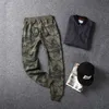 Couple de dames d'hommes camouflage militaire coton pantalon camp formation armée vert tricoté long ajustement élastique cheville longueur pantalon 211112