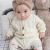 Sodawn Autunno Inverno Nuovi vestiti per bambini Ragazzi Ragazze Baby Maglione lavorato a maglia Cardigan + Pantaloncini Tuta Vestiti per bambini Tuta 210226