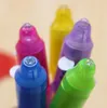 큰 머리 빛나는 빛 펜 마법 보라색 2 in 1 UV 검은 색 조명 콤보 아이들을위한 보이지 않는 잉크 펜 학습 교육 장난감