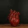 Nordic Stil Vazo Reçine Anatomik Kalp Şekli Çiçek Ev Sanat Heykel Masaüstü Bitki Pot Oturma Odası Yatak Odası Dekor için 211215