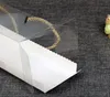 Cajas de embalaje de papel de regalo para pasteles transparentes con asa, caja para hornear galletas de postre, rollo suizo transparente portátil