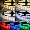 LED Strip Esnek LED Işık Bant Su Geçirmez RGB Şeritler 5050 DC12V 60LEDS/M Beyaz Sıcak Beyaz Mavi Yeşil Kırmızı 5m/Lot