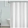 Waterproof White Shower Curtain Set With 12 Hooks Geometric Solid Bathroom Curtains Polyester Fabric Bath Curtain for Home Decor 210609