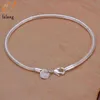 3mm Snake Bones Bracelet Ladies Simple Chain Fashion Popular Silver Colour Jewelry Couple High-end Gifts