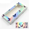 Laser wimper pakket dozen vlinder afdrukken valse wimpers verpakking rechthoekige lege wimper doos case wimpers box verpakking