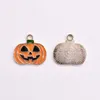 Halloween huile dégoulinant alliage drôle pendentif Cheveux Bracelet Collier DIY Boucles D'oreilles accessoires avion citrouille