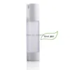 Bouteille de parfum 15 ml 30 ml 50 ml Bouteille Airless Lotion Givrée Bouteilles Rechargeables pour Conteneur 100 pcs/lot