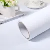 Duvar Kağıtları Saf Beyaz Kendinden Yapışkanlı Duvar Kağıdı PVC Su Geçirmez Duvar Sticker Anında Çıkartmalar Mobilya Yenilenmiş Kabine