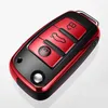 Étui pour clé de voiture, pour a1 a3 a4 a5 a6 a7 a8 quattro q3 q5 q7 r8 allroad c5 c6 tt s3 s5 s6 s4 rs5 rs6, housse d'accessoires, 2003 – 2015