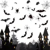 Raamstickers bats muur decor bat halloween decoratie voor thuis waterdicht zwart spookachtig kamer glas