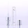 2.5ml 3ml 5ml 10ml Clear Scale Perfume Glass Bottle Black Gold Silver Lid Parfum Spray Atomizer Empty Cosmetic Packaging 50pcs