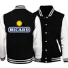 Men's Jackets RICARD Printed Jacket Baseball Clothes Women's Sportswear Casual Sweatshirts Harajuku Uniform Hiphop Street