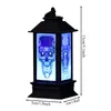 Partijdecoratie Halloween Thema LED Kaars Licht Retro Vierhoek Lantaarn Opknoping Ornament voor Thuis Tuin Courtyard 2021