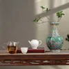 Jingdezhen Porcelain Vase Porchの装飾品アンティークオフィシャルエナメル磁器アンティークコレクションスクエア花瓶210623