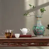 Jingdezhen Porcelan Wazon Ganek Ozdoby Antyczne Oficjalna Emalia Porcelanowa Antyczne Kolekcja Kwadratowy Wazon 210623