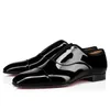 Lyx män klädskor herrar loafers sneakers trippel svart oreo mocka patent lädernitar glid på lyxys män affärsfest loafer sneaker bröllop sko med låda