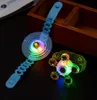 Night market led Gloves small toys creative finger tip top spinning children's ring bracelet adult nightclub gadgets