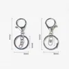 New Silver Gold Biger Lobster Clasp Tone Key Chains Key Rings Round Split keychain Car Key Rings Blank Metal Keychains GGB2256