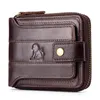 Portfele LAOSHIZI-cartera De Cuero Genuino Para Hombre, Billetera Rfid Multifunción, Bolso Almacenamiento, Monedero, Tarjetero