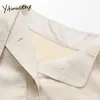 Yitimuceng Striped Lace Up Blouse Women Button Shirts Loose Spring Fashion Long Sleeve Turn-down Collar Casual Tops 210601