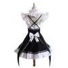 Re zero kara hajimeru kawaii isekai seikatsu ramu ram remu remu remu cosplay vestido de natal empregada aventais outfit uniformes conjuntos y0913