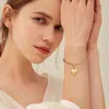 Bracelets à breloques en forme de cœur en acier inoxydable pour femmes, bijoux féminins personnalisés de a à z avec 26 lettres de l'alphabet, ses cadeaux de noël et de la saint-valentin