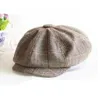 كامل الرجال النساء الرجعية Baker Boy Hat Newsboy Gatesby Tweed Country Golf Sun Flat Beret Cap 4755100