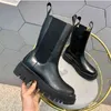 Boot Women Chelsea настоящая кожа осень зимние сапоги на платформе высота повышения коровы женщины смешанные цвета британский стиль обувь 220310