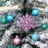 Décoration de fête Boules de boules de sapin de Noël de luxe Flocon de neige Deluxe Noël coloré