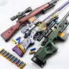 AWM M24 98k おもちゃの銃軟弾丸スナイパーライフル空気圧ブラスターピストルレプリカ軍事子供大人コスプレ小道具 CS ファイティングゴー