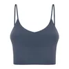 Reggiseno Yoga antiurto LU149 Reggiseno sportivo da palestra per corsa Top Donna Orlo allargato Camicia da allenamento push up Fitness Yoga Crop Top Reggiseno6785907