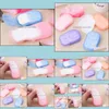 Bathroom Aessory Sets Bath Supplies El Home & Garden 20Pcs/Box Disposable Anti Dust Mini Travel Soap Paper Washing Hand Cleaning Portable Bo