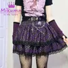 Japonais Harajuku Filles Mode Punk Plaid Taille Haute Jupe Plissée Gothique Lolita Gâteau Mini Jupe Y2K Femmes Kawaii Jupes Courtes 210315