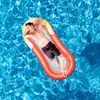 Floats infláveis ​​Tubos Hammock Floatings salões de linha dobráveis ​​cama de natação portátil praia de verão tapete flutuante de água flutuante