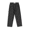 Primavera Paisley Straight Jeans Uomo Oversize Bandana Denim Pantaloni Uomo Hiphop Pantaloni maschili Abiti stampati 20211